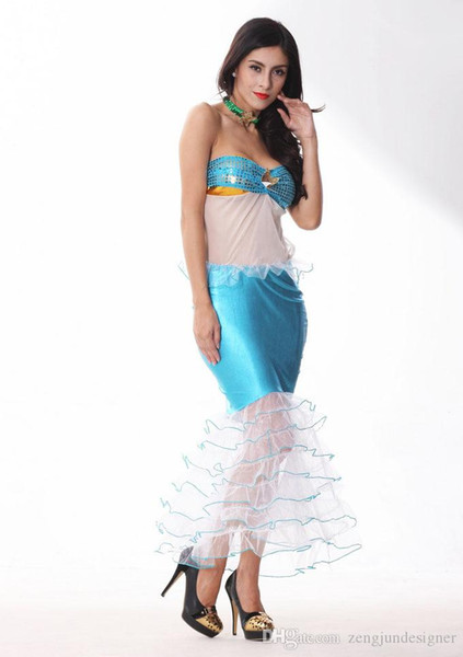 Mermaid Fish Hallowenn Designer Cosplay Fashion Sexy Styel Festival Theme Costume Female Clothing Fashion Casual Apparel