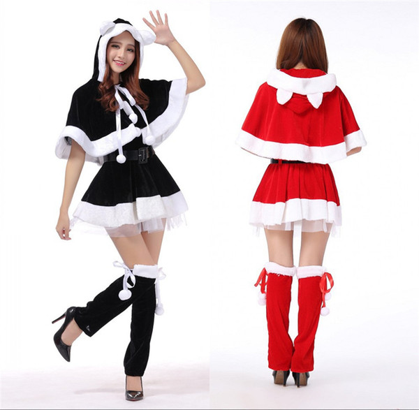 Christmas Santa Claus Theme Costume Womens Fancy Dress Party Coplay Clothes Fashion Teenager Cosplay Womens Clothes