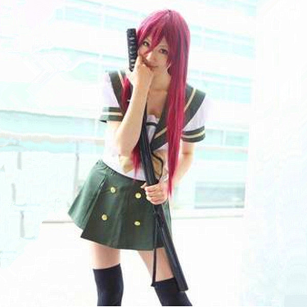 Shana cosplay costumes Short sleeve Japanese anime Shakugan no Shana clothing Masquerade/Mardi Gras/Carnival costumes supply from stock