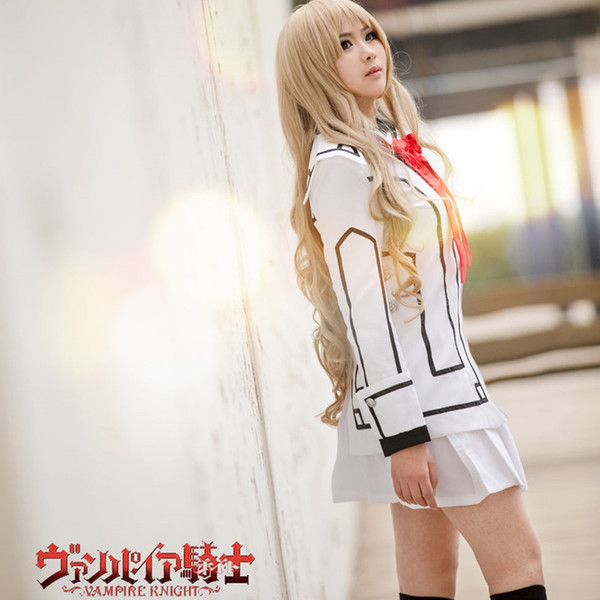 Souen Ruka cosplay costumes lady white uniform Japanese anime Vampire Knight clothing Masquerade/Mardi Gras/Carnival supply from stocK