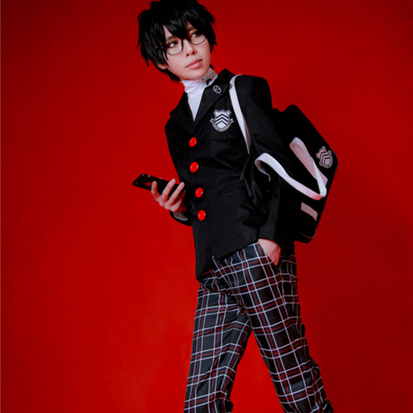 p5 Kuruse Akira cosplay costumes Japanese anime Persona 5 clothing Masquerade Mardi Gras Carnival Halloween costumes Free 