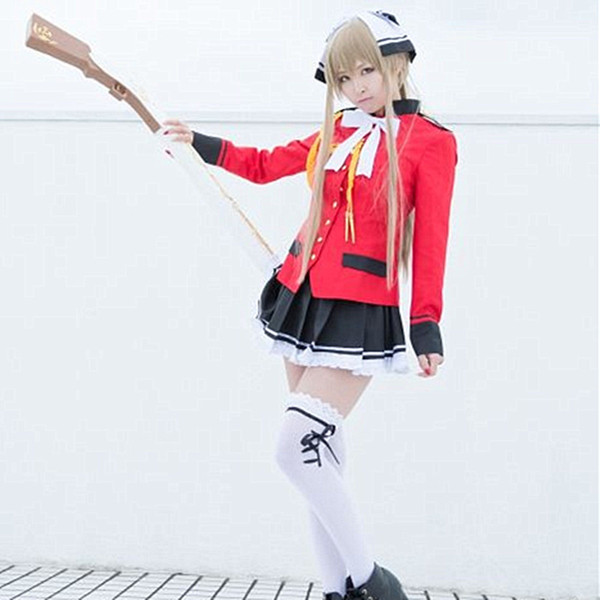 Sento Isuzu costumes cosplay Uniform skirt Japanese anime Amagi Brilliant Park clothing Masquerade/Mardi Gras/Carnival costumes