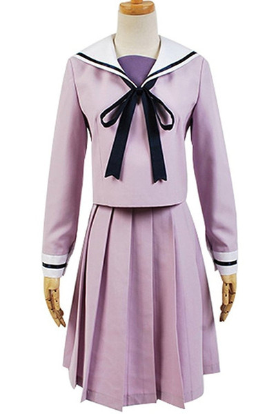 Kukucos Anime Noragami Iki Hiyori Purple Sailor Uniform Dress Cosplay Costume Gift For Halloween Party Everydaylife