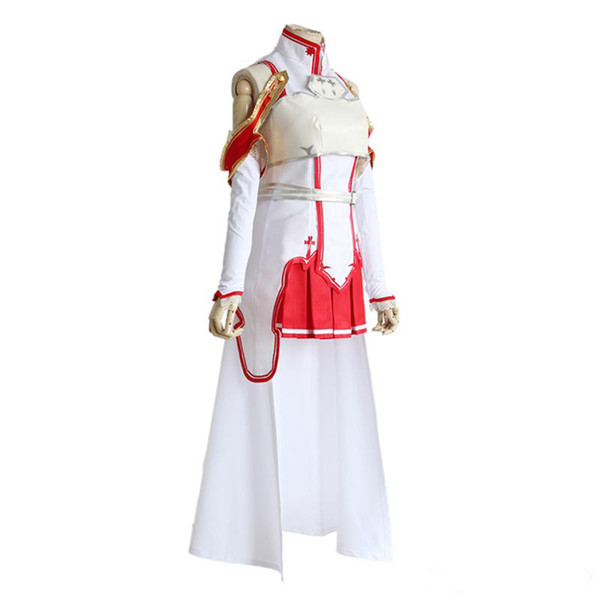 High quality dress Latest cartoon cartoon Sword Art Online Asuna Cosplay Costume Free shipping