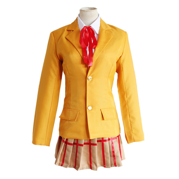 Kangoku Gakuen Cosplay Costumes Midorikawa Hana School Uniform Cosplay Costumes Halloween Prison School Cosplay Costumes (Coat+Skirt+Ribbon