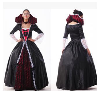 New arrival Hot selling Womens Sexy Halloween Party Vampire Costumes Outfit Fancy Devil Queen Cosplay Dresses woman clothing