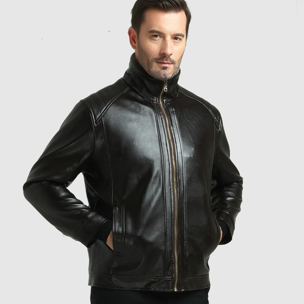 Sari India Pakistan Clothing 2017, Selling New European And American Pu Coat, Men's Fashion Jacket, Plus Locomotive Leather