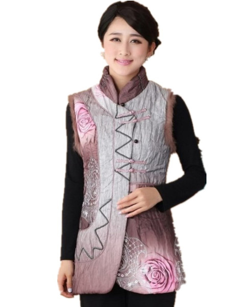 Shanghai Story chinese vest chinese traditional cloth vest for women / traditional sleeveless jackets 2 color 2360