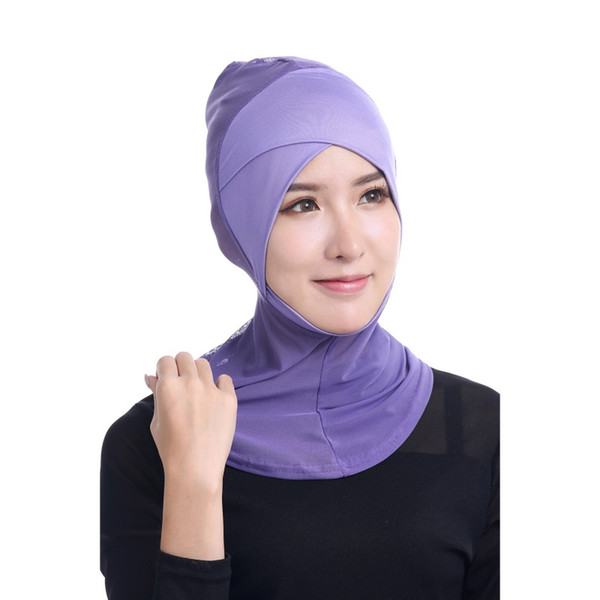 Flexible Muslim Arabia Middle East Headband Cap Adjustable Arabian Front Scarf Hijab Solid Color High Quality New