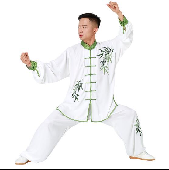 Spring Kung fu uniform Embroidered Martial arts performance Chinese Taiji uniform