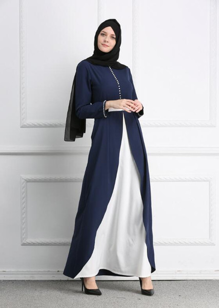 Fashion Muslim Women Adult Casual Diamond Robe Musulmane Turkish Dubai Fashion Abaya Muslim Dress Split Bottom Robes Arab Worship