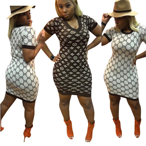 Dresses for Womens summer Dresses one piece set shirt sexy fashion printed dresses beach park dress klw0525