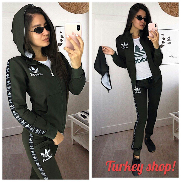 Women designer clothes long sleeve outfits 2 piece set fashion pants sweatshirts tracksuit jogging sport suit tights blouses suit klw0816