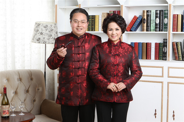 Shanghai Story Top Quality Cheongsam top Chinese Traditional Clothing for men women Spring Jacket kung fu Top Red