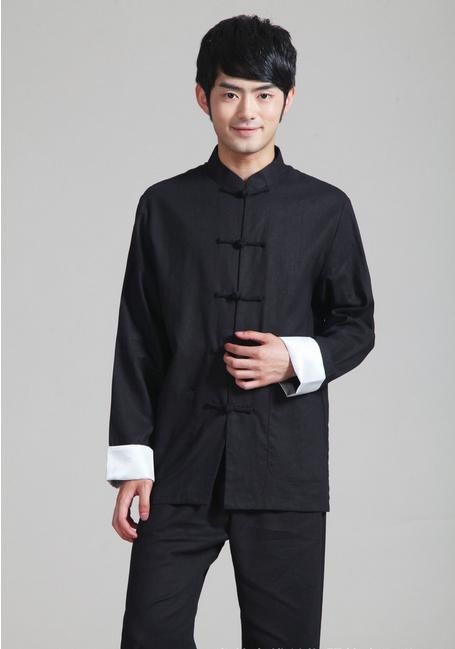 Shanghai Story chinese style tang suit top chinese traditional clothing for men mandarin collar Chinese Shirt