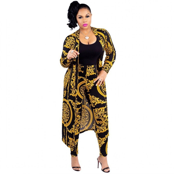 2019 New African Print Elastic Bazin Baggy Pants Rock Style Dashiki SLeeve Famous Suit For Lady/women coat and leggings 2pcs/se