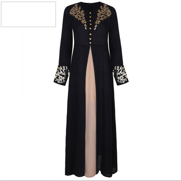 Dubai Dresses Evening Abaya Maxi Dress Muslim Women Islamic Robe Kaftan Moroccan Modest Dress