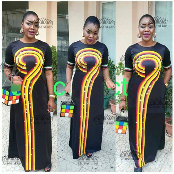 2018 Size(L-3XL)African Dashiki New Dashiki l Fashion Design Super Elastic Party Plus Size For Lady