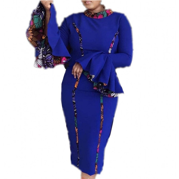 African Dresses for women Promotion Robe Africaine 2019 Sexy Sheath Dress African New Women Clothing Dashiki Dress For Lady