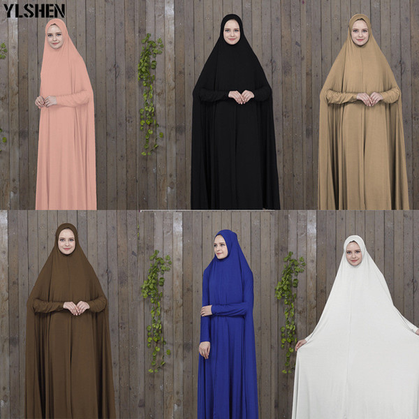 Ramadan Abaya Dubai Muslim Dress Prayer Clothing Black Kaftan With Hijab Robes Arabian Women Islamic ClothingTurkey Islam Elbise