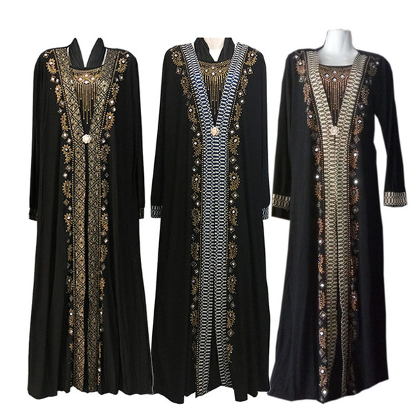 Fashion Arab Muslim Abaya Dress Islamic Clothing for Women Dubai Kaftan Abaya Dress Turkish Muslim Dresses Modest Abaya Dresses