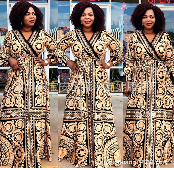 african dresses for women african clothes africa dress print Loose long sleeves Dashiki ladies clothing ankara plus size dresses