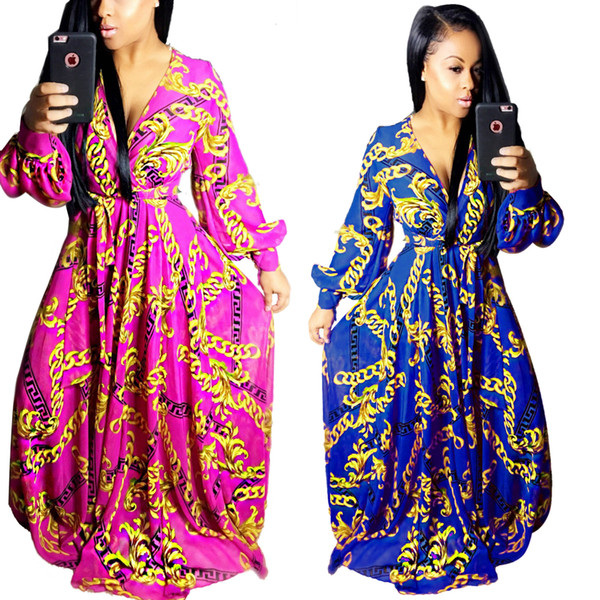 2017 Summer Traditional African Clothing Women Africaine Print Dashiki Dress African Clothes indian bazin riche femme