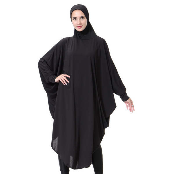 Arab Women Robes Solid Color Islamic Traditional Clothing Fits Middle East Ladies Elegant Islam Gowns Clothing HS110