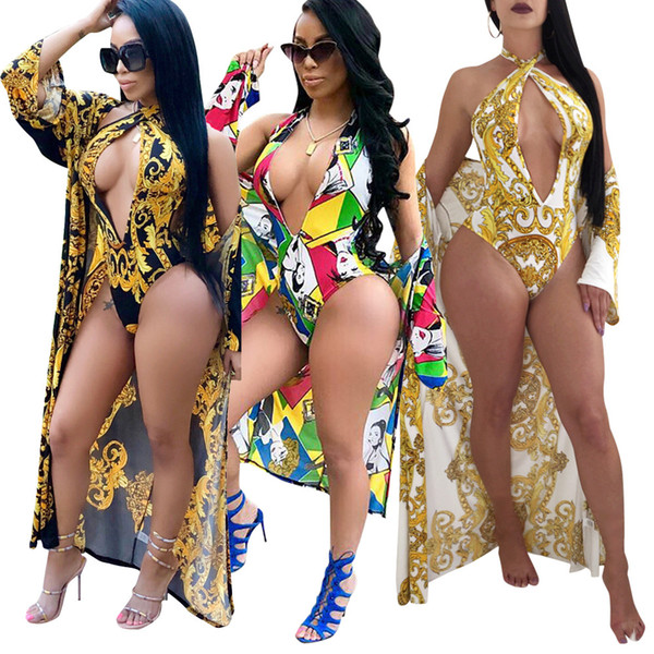 African women's wear African fashion sexy spring summer print cape bikini