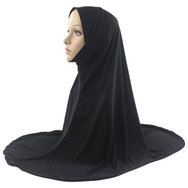 Muslim Women Hijab Islamic Scarf Woman Amira Cap Chest Scarf Full Cover Headwear Soft Stretch