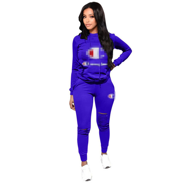 Champions women Hoodie Leggings tracksuit long sleeve pullover pants 2 piece set outfits pullover tights sportswear sweatsuit jogger suit 00