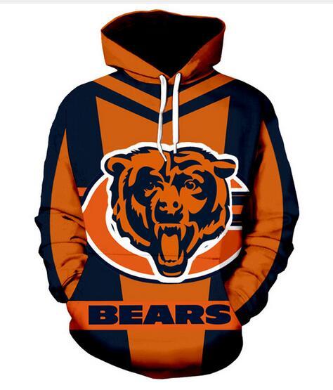 New Fashion Women/Men's Harajuku Style Chicago Bears Casual 3d Printed Crewneck Sweatshirts Hoodies Unisex Sportwear Coat