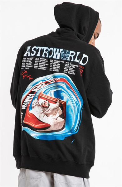 Astroworld Brand Mens Designer Hoodies Fashion Travis Scott Loose Letter Print Mens Hoodies Casual Males Clothing