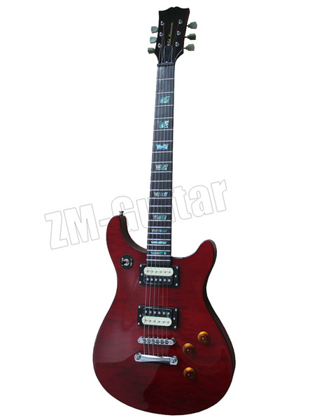 New Red Color binding shield OEM Signature Electric Guitar Free 