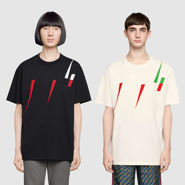 New fashion mens designer t shirts men short sleeve T-shirt with Logo Blade print women t-shirt male high quality 100% cotton top tees