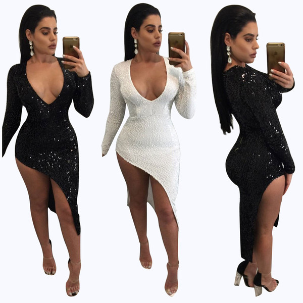 Buyter(TM) New popular sequin sexy Celeb bandage body con women dresses Night Club Party Wear