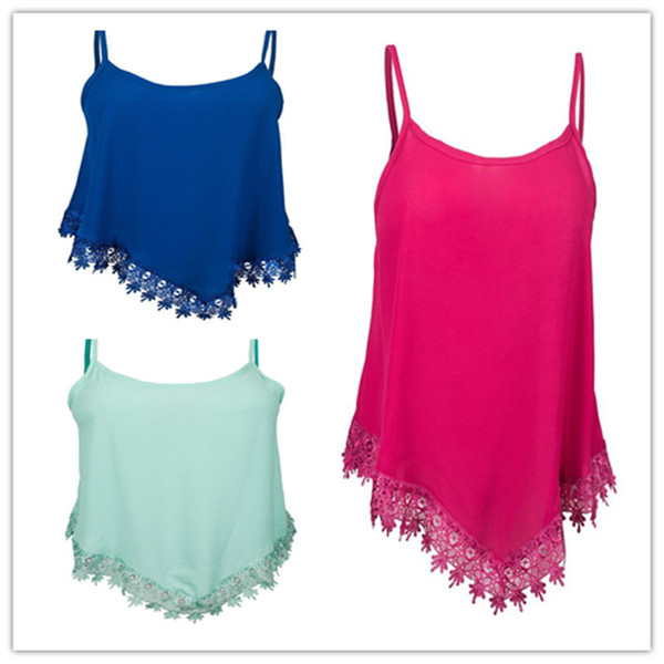 Buyter(TM) Summer Chiffon Brandy Melville Women Candy Color Vest Halter Tank Top Plus Size Free Shipping