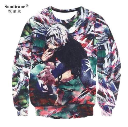 Sondirane Fashion Womens/Men 3D Print Anime Cartoon Funny Sweatshirt Hoodie Casual Long Sleeve Pullovers Hip Hop Streetwear Tops