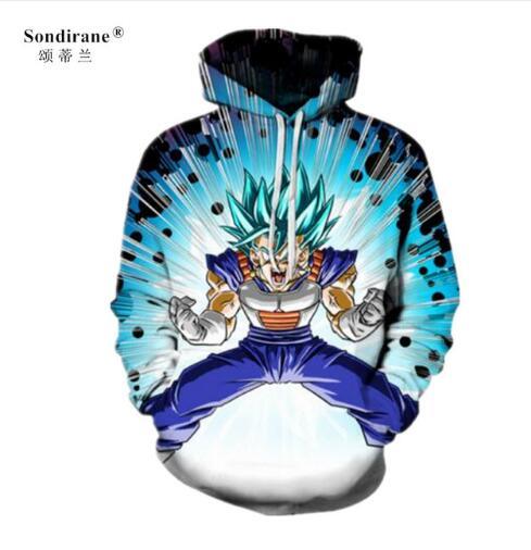 Sondirane New Fashion Women/Men Anime Dragonball Z 3D Print Casual Hoodies Sweatshirt Long Sleeve Pullover Comfortable Clothing