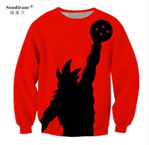 Sondirane New Fashion Womens/Mens Dragon Ball Z 3D Print Casual Sweatshirt Long Sleeve Crewneck Pullovers Design Breathable Tops