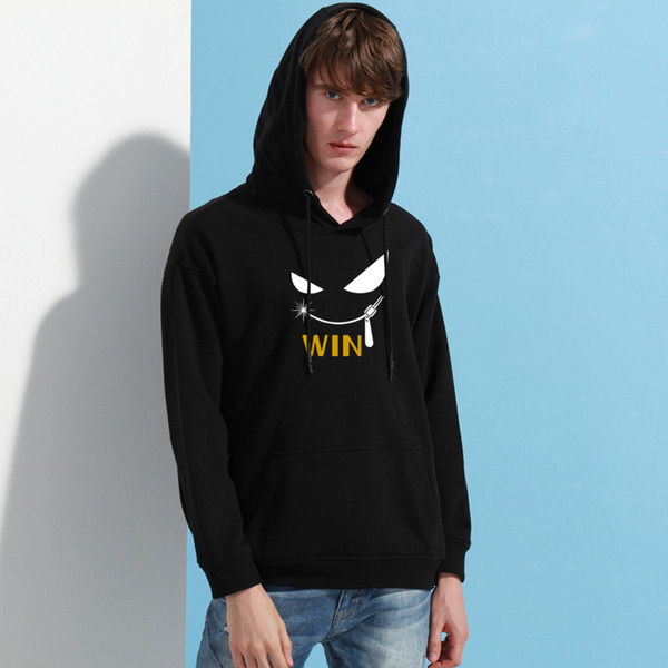 E-BAIHUI Men Hoodies Brand Hoodies Sweatshirts Long Sleeve Eyes Print Casual Hip Hop Hoody Men Women Top Tees WT-036