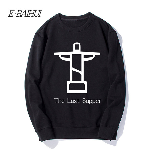 E-BAIHUI Men Streetwear Fashion Long Sleeve Pullover Print Couple Loose PulloverMen Casual Hoodies WD-131