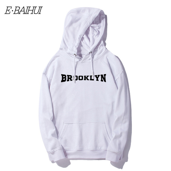 E-BAIHUI Men Hoodie Sweater Hip Hop Men's Letter Print Tracksuit Hoodies Casual Long Sleeve Men Sweater WT-006