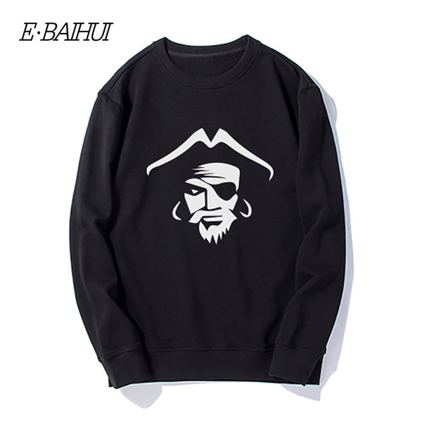 E-BAIHUI Men Sweaters Fashion Sweatershirt No cap Cotton Pullover Print Couple Sweaters Casual Loose Men Pullover WD-CAP18