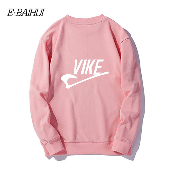 E-BAIHUI Men Pullover Long Sleeve Europe English Alphanumeric Print Loose Pullover Crew Neck Men Football Wear Sweatshirt WD-vike