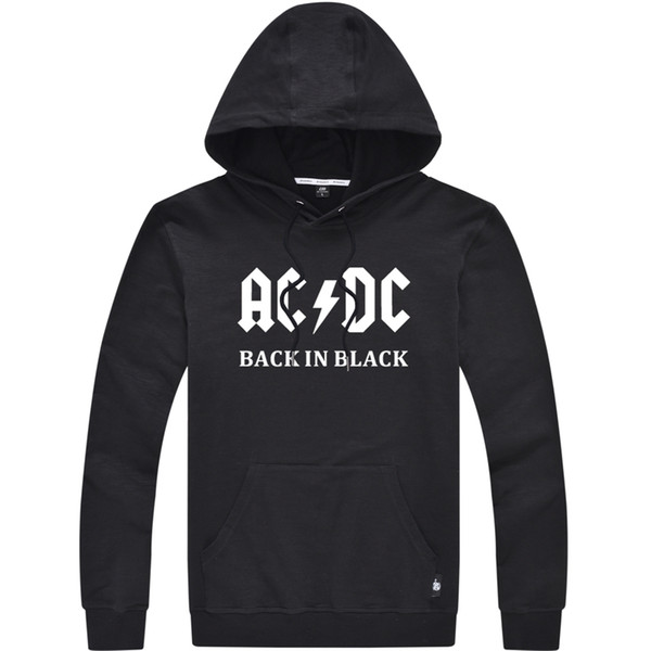 Men's Hoodie Music Letter AC/DC band rock Printed Sweatshirt Men Autumn acdc Graphic O-Neck Hoodies Sweatshirts men loose hoody