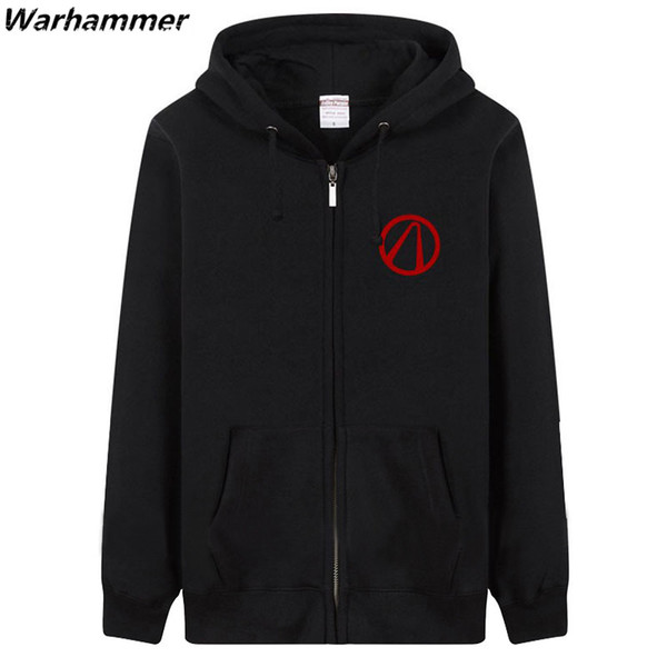 Warhammer BORDERLANDS Men's Hoodies Autumn&Winter Trending Men Fashion Game Hoodie Sweatshirt Zipper Fleece Cotton Hooded Print Cardigan 3XL