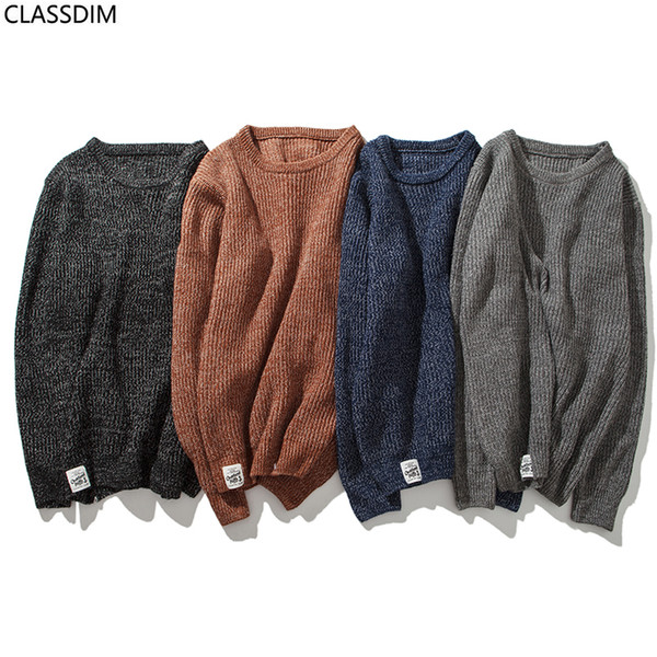 Men Solid Color In Autumn And Winter Sweaters Couple Models Fashion Casual Sweater Bottoming 5 Colors Size M-2XL