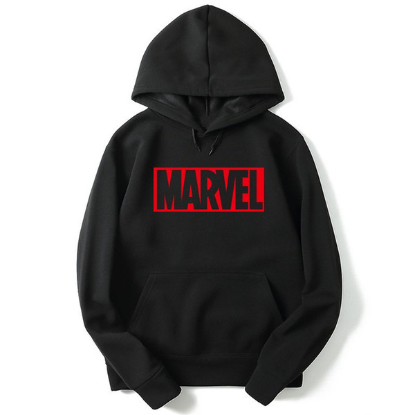 Newest Marvel Printed Hoodies Hip Hop Casual MARVEL Sweatshirt Thin PrintingSeries Coat COULHUNT Men Hoodies