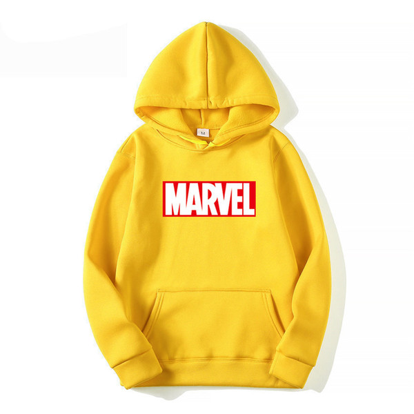 The 2019 Marvel men's and women's long-sleeved warm fall men's neutral pullovers are a new trend for wear